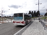 L'Hybride 2356 est vu sur la ligne C6 quittant l'arrêt Parc Relais Sauvegarde. Le 04/03/2014.