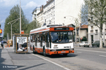 L'ER100R n° 3941 avenue Jean Jaurès à l'arrêt Bollier en mars 1986