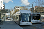 Le lighTram 19 n° 4915 au début de la section électrifiée à Reconnaissance-Balzac le 03/03/2026