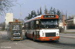Le SC10UM n° 3458 au terminus de Bron Libération en février 1986