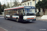Le R312 n° 3361 devant la mairie de Chassieu en mars 1995