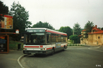 Le R312 tout neuf n° 3406 en habillage d'été aux Ifs en août 1995