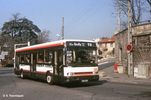 Le R312 probatoire renuméroté 3100 à Ecully le Trouillat en mars 1992