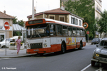 Le SC10UM n 3477 cours du Dr Long, à l'arrêt Bonnand, en juin 1985