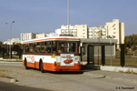 Le SC10U LS n° 2491 au nouveau terminus Hôpital Lyon-Sud en octobre 1985