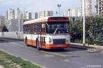 Le SC10U LS n° 3449 à l'arrêt Lesire en avril 1986