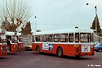 Le PCMU TLS n° 3221 (ex 1287) garé au dépôt d'Audibert en 1980