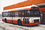 Le SC10UO n° 1312 en attente sous la neige à Bonnevay en février 1990