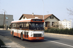 Le SC10UO n° 1317 avenue E. Herriot à Décines (juste avant l'arrêt Champ Fleuri) en avril 1991