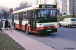 Le SC10R n° 1447 au terminus de St Priest La Cordière en janvier 1984