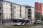 L'Urbanway 12 n° 2307 avenue d'Oschatz à l'arrêt Houël-Mairie (de Vénissieux) le 22/03/2021