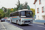 Le PR14 SL n° 4203 de TVRA, en livrée CG du Rhône, au droit le l'Hôpital Henri Gabrielle en septembre 1996