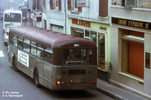 Le Brossel A92 n° 209 (ligne 57) au centre de Caluire en septembre 1974